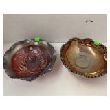 Vntg Carnival Glass bowls