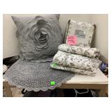 Pillow, King Pillow Shams Set, Rug has Stains