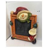 Holly Hat Snowman Chalkboard