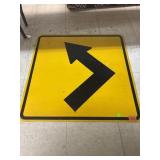 Metal Arrow Sign - approx 30 x 30 inches