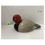 Wood Redhead duck figure