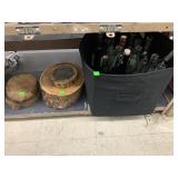 Misc, Wood Pieces, Bin, Bottles