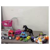 Toy Lot including Barbie Horse & Kid Connection