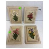 3D floral wall plaques or hanging decor