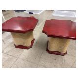 2 Wooden Accent End Tables