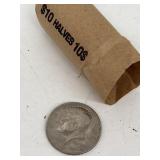Roll of Kennedy Half Dollars