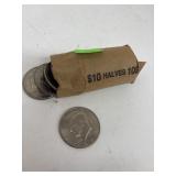 Roll of Kennedy Half Dollars