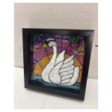 Swan Stained Glass Decor