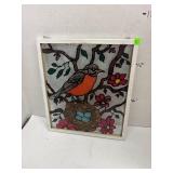 Hanging Glass Bird Decor