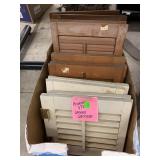 Vntg Wooden Shutters