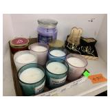 Flat of Candles and Holders
