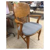 Vintage Solid Oak Bankers Style Chair