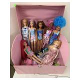 Box of Barbies Dolls and Clothes