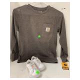 Kids Carhartt Shirt sz 8-10 & Puma Shoes sz 4C