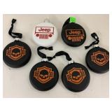 6 Ornaments, 2 Jeep and 4 H. D.