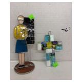 Colored Glass Decor Pieces