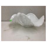 Milk Glass Hobnail Bon Bon Dish