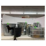 Metal Buckets, Utensil Bucket, Clothes Pins