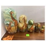 Giraffe Nesting Dolls Set