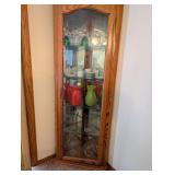 Glass corner dining set holder