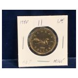 1990 Can Loonie,   Uncirculated MS65