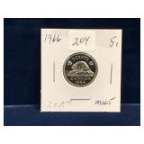 1966 Can Nickel, Unc. MS65