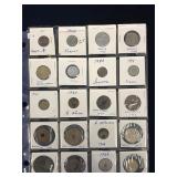 20 Foreign coins in a page