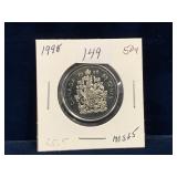 1998 Can Half Dollar  Unc. MS65