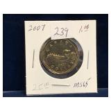 2007 Can Loonie,  Unc. MS65