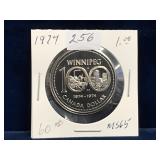 1974 Can Dollar Coin, Winnipeg  Unc. MS65