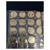 $9.75 worth Canadian Coins in  in a book