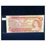 1974 Canadian $2 Bank Note