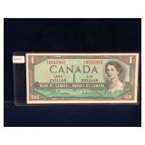 1954 Canadian $1 Bank Note