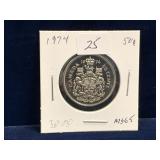 1974 Can Half Dollar,   Uncirculated MS65