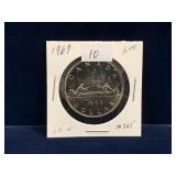 1969 Can Dollar Coin,  Uncirculated MS65