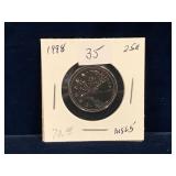 1998 Can Quarter,   Uncirculated MS65