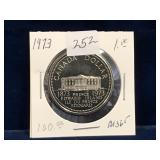 1973 Can Dollar Coin, PEI  Unc. MS65