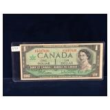 1967 Canadian $1 Bank Note