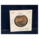 1991 Can Loonie,  Unc. MS65