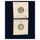 1974, 1986 Can Dimes, Uncirculated MS65