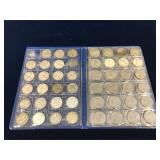 27 Can Silver 25 Cent pcs & 54 Quarters in a book