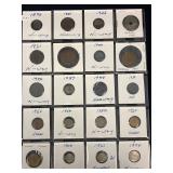 20 Norway coins in a page