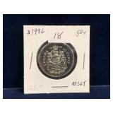 1996 Can Half Dollar,   Uncirculated MS65