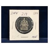 2008 Can Half Dollar,  Unc. MS65