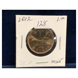 2012 Can Loonie,  Unc. MS65