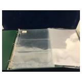 Binder with 11 three pocket bank note pages
