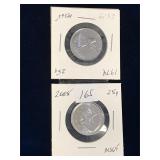 1979, 2008 Can Quarters  Unc. MS65