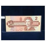 1986 Canadian $2 Bank Note