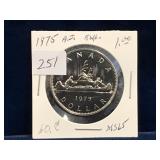 1975 Can Dollar Coin,  Unc. MS65
