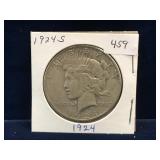 1924 USA  Peace Silver Dollar